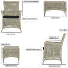 Jogo Sofá E 2 Poltronas E Mesa Igapó Alumínio Fendi Corda Náu