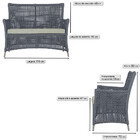 Jogo Sofá E 2 Poltronas E Mesa Igapó Alumínio Fendi Corda Náu