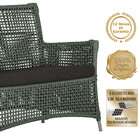 Jogo Sofá E 2 Poltronas E Mesa Igapó Alumínio Fendi Corda Náu