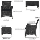 Jogo Sofá E 2 Poltronas E Mesa Igapó Alumínio Fendi Corda Náu