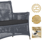 Jogo Sofá E 2 Poltronas E Mesa Igapó Alumínio Fendi Corda Náu