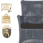 Jogo Sofá E 2 Poltronas E Mesa Igapó Alumínio Fendi Corda Náu