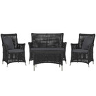 Jogo Sofá E 2 Poltronas E Mesa Igapó Alumínio Fendi Corda Náu