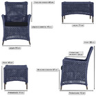 Jogo Sofá E 2 Poltronas E Mesa Igapó Alumínio Marrom Corda Ná