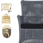 Jogo Sofá E 2 Poltronas E Mesa Igapó Alumínio Marrom Corda Ná