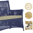 Jogo Sofá E 2 Poltronas E Mesa Igapó Alumínio Marrom Corda Ná