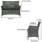 Jogo Sofá E 2 Poltronas E Mesa Igapó Alumínio Marrom Corda Ná