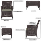 Jogo Sofá E 2 Poltronas E Mesa Igapó Alumínio Preta Corda Náu