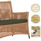 Jogo Sofá E 2 Poltronas E Mesa Igapó Alumínio Preta Corda Náu