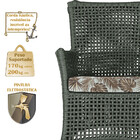 Jogo Sofá E 2 Poltronas E Mesa Igapó Alumínio Preta Corda Náu