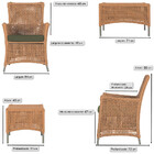 Jogo Sofá E 4 Poltronas E Mesa Igapó Alumínio Fendi Corda Náu