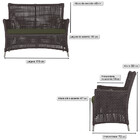 Jogo Sofá E 4 Poltronas E Mesa Igapó Alumínio Fendi Corda Náu