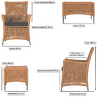 Jogo Sofá E 4 Poltronas E Mesa Igapó Alumínio Fendi Corda Náu