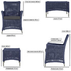 Jogo Sofá E 4 Poltronas E Mesa Igapó Alumínio Fendi Corda Náu