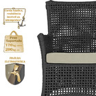 Jogo Sofá E 4 Poltronas E Mesa Igapó Alumínio Marrom Corda Ná