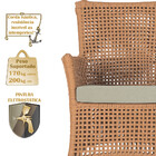 Jogo Sofá E 4 Poltronas E Mesa Igapó Alumínio Preta Corda Náu