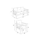 Jogo Sofá Madeira Maciça 3 Lugares E 2 Poltronas Liz Multimóv