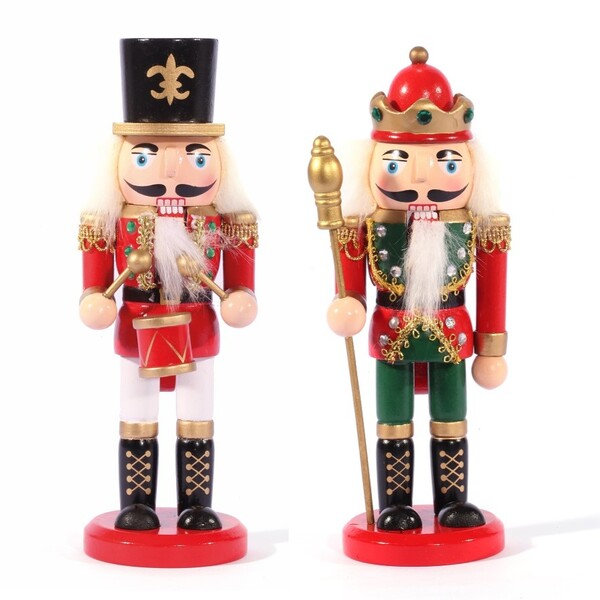 Jogo Soldado Quebra Nozes Músico E Guarda Rei 20cm Decorado M