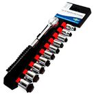 Jogo Soquetes Catraca 3/8  11pçs Brasfort 6175