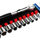 Jogo Soquetes Catraca 3/8  11pçs Brasfort 6175