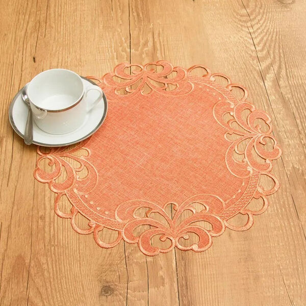 Jogo Sousplat 2 Peças Rechilie Coral 38 Cm Diâmetro Argivai