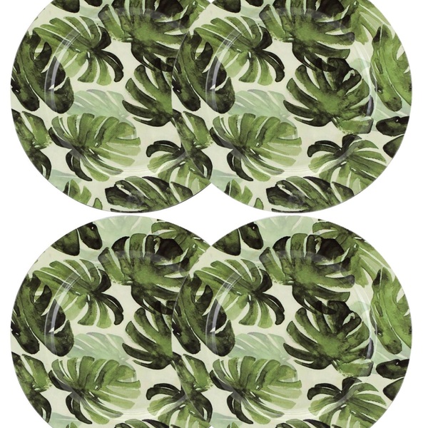 Jogo Sousplat Costela De Adão Decor 33cm 4 Peças - Tuut