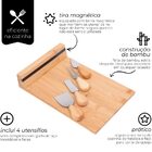 Jogo Tábua De Queijo Com 04 Facas Ecokitchen - Mimo Style