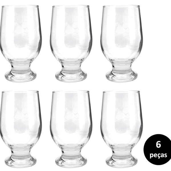 Jogo Taça Vidro Orion Prime Para Cerveja 300ml 6 Unidades - Y