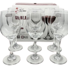 Jogo Tacas  Vidro Cristal 6 Pcs 330 Ml Vinho Água