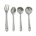 Jogo Talheres Alumínio Fundido Polido 04 Peças Restaurante