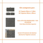 Jogo Tapete Cozinha 1 50 M Kit 3 Peças Antiderrapante Ks-69