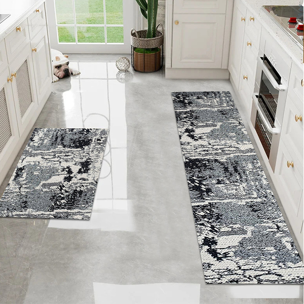 Jogo Tapete Cozinha Antiderrapante 48x60 48x120 Oa Ptk M04 -