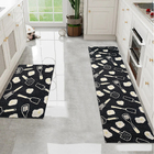 Jogo Tapete Cozinha Antiderrapante 48x60 48x120 Oa Ptk M08 -