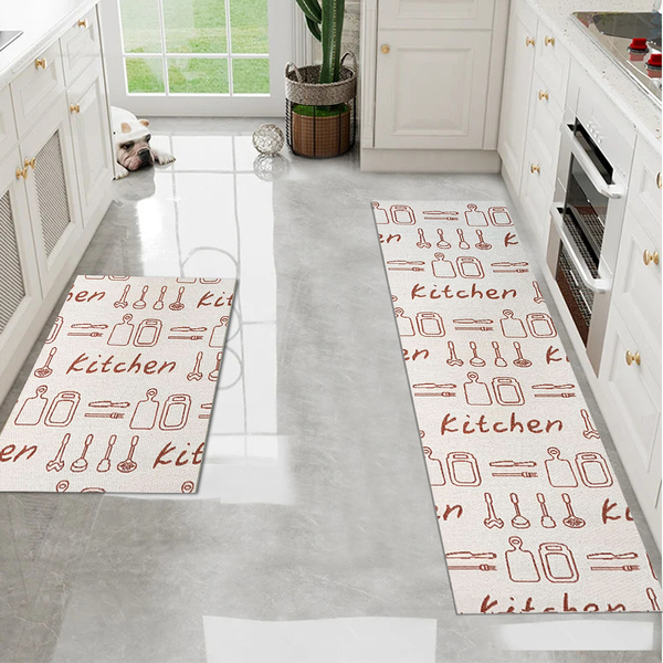 Jogo Tapete Cozinha Antiderrapante 48x60 48x120 Oa Ptk M10 -