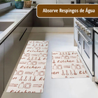 Jogo Tapete Cozinha Antiderrapante 48x60 48x120 Oa Ptk M10 -