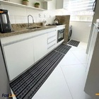 Jogo Tapete Cozinha Areia Algodão Antiderrapante 3 Peças Cost