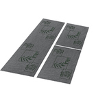 Jogo Tapete Cozinha Chumbo Algodão Antiderrapante 3 Peças Fol