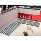 Jogo Tapete Cozinha Kit 3 Peças Antiderrapante Belo Kit Cor 6