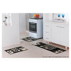 Jogo Tapete Cozinha Madrid 3 Peças Pinguim Preto Oasis