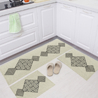 Jogo Tapete Cozinha Natural Algodão Antiderrapante 3 Peças Ma