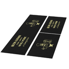 Jogo Tapete Cozinha Preto Algodão Antiderrapante 3 Peças Chef