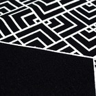 Jogo Tapete Cozinha Preto Algodão Antiderrapante Kit 3 Peças