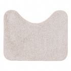 Jogo Tapete de Banheiro Antiderrapante Bege Tecido 2 Peças Bella Casa