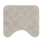 Jogo Tapete de Banheiro Antiderrapante Soft Decor Bege Tecido 2 Peças Bella Casa