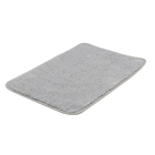 Jogo Tapete de Banheiro Antiderrapante Cinza Tecido 2 Peças Bella Casa