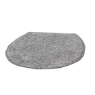 Jogo Tapete de Banheiro Antiderrapante Safira Cinza Tecido 3 Peças Braz Textil