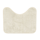 Jogo Tapete de Banheiro Antiderrapante Marfim Tecido 3 Peças Bella Casa