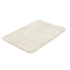 Jogo Tapete de Banheiro Antiderrapante Marfim Tecido 3 Peças Bella Casa