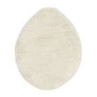 Jogo Tapete de Banheiro Antiderrapante Marfim Tecido 3 Peças Bella Casa