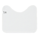 Jogo Tapete de Banheiro Antiderrapante Marfim Tecido 3 Peças Bella Casa